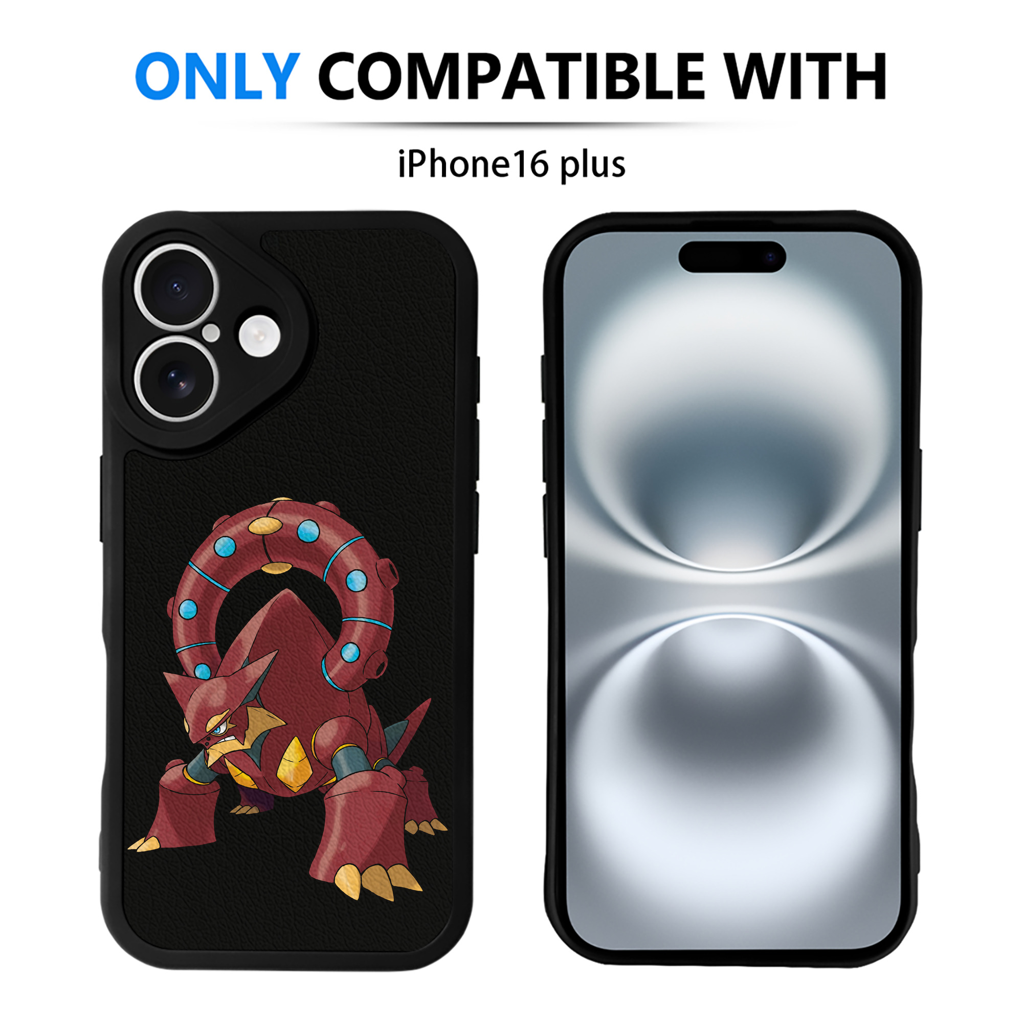 （画像用） ポケットモンスター Pokémon 【iPhone 16シリーズ対応】シリコンスマホケース（レザー調） 材質：シリコン